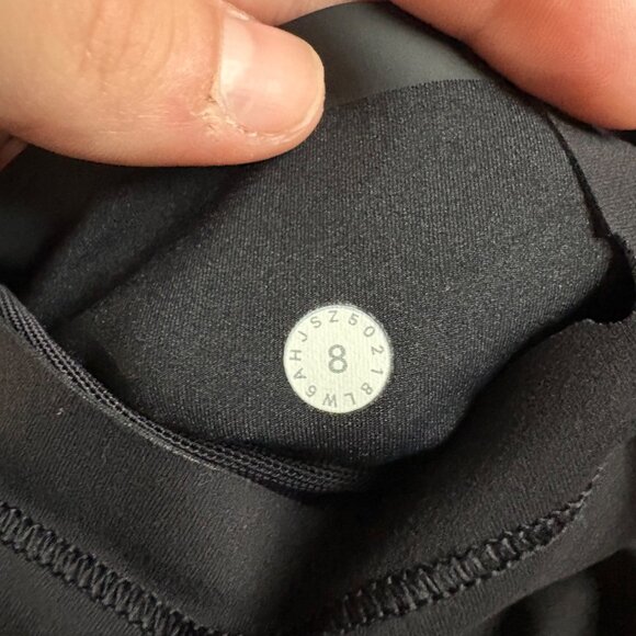 Lululemon In Movement Cropped High-Rise Leggings Everlux 19” Black Cooling 8 - Picture 9 of 11